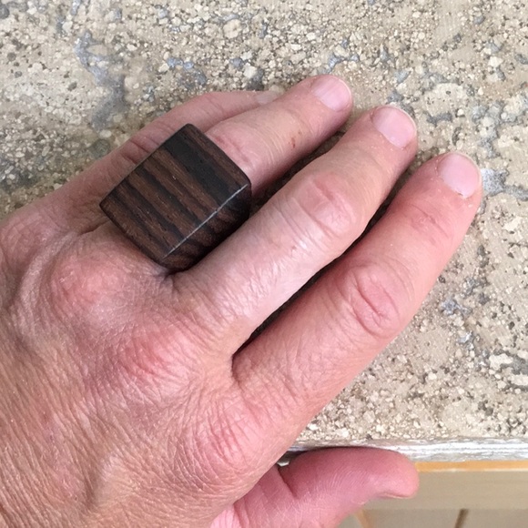 Like New, Never Worn, Beautiful Chunky Wood Ring! - Picture 2 of 5